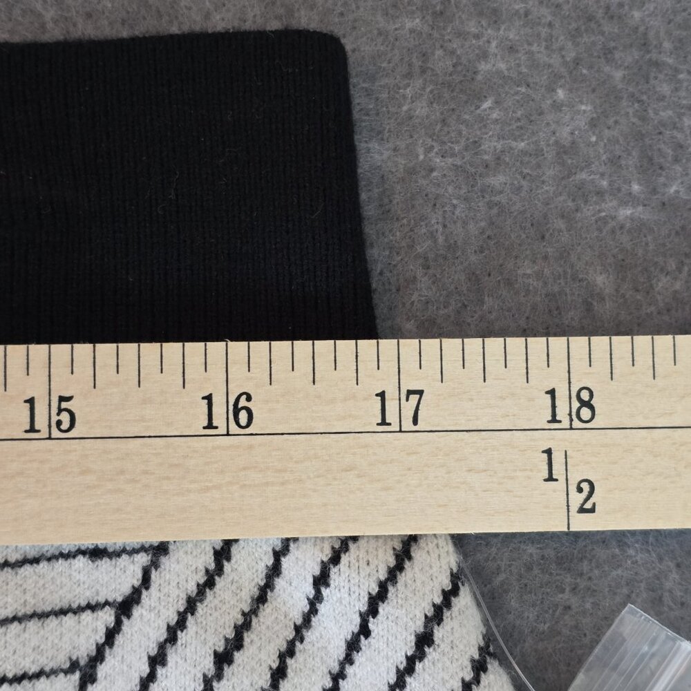 Maeve by Anthropologie White & Black Abstract Woven Print Skirt Size XL NWT - Picture 8 of 10